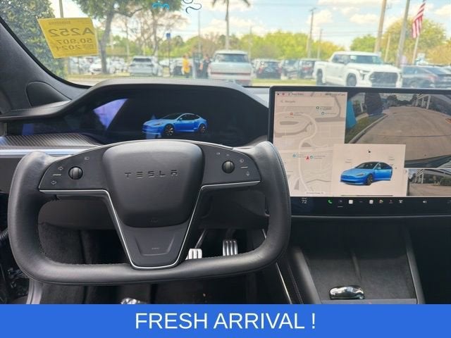 Used 2021 Tesla Model S Plaid with VIN 5YJSA1E60MF452482 for sale in Pompano Beach, FL