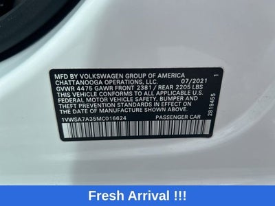 2021 Volkswagen Passat 2.0T SE