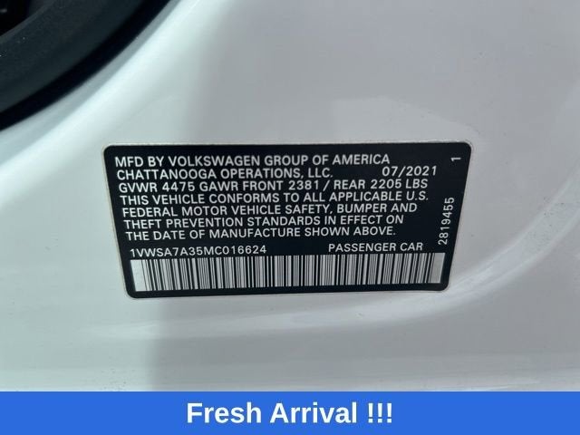 2021 Volkswagen Passat 2.0T SE