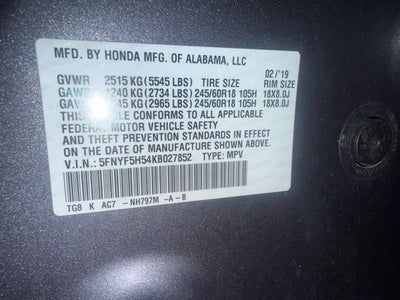 2019 Honda Pilot EX-L