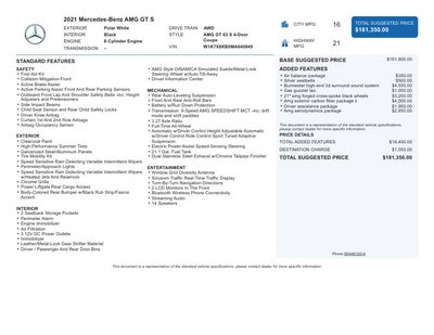 2021 Mercedes-Benz AMG® GT AMG® GT 63 S