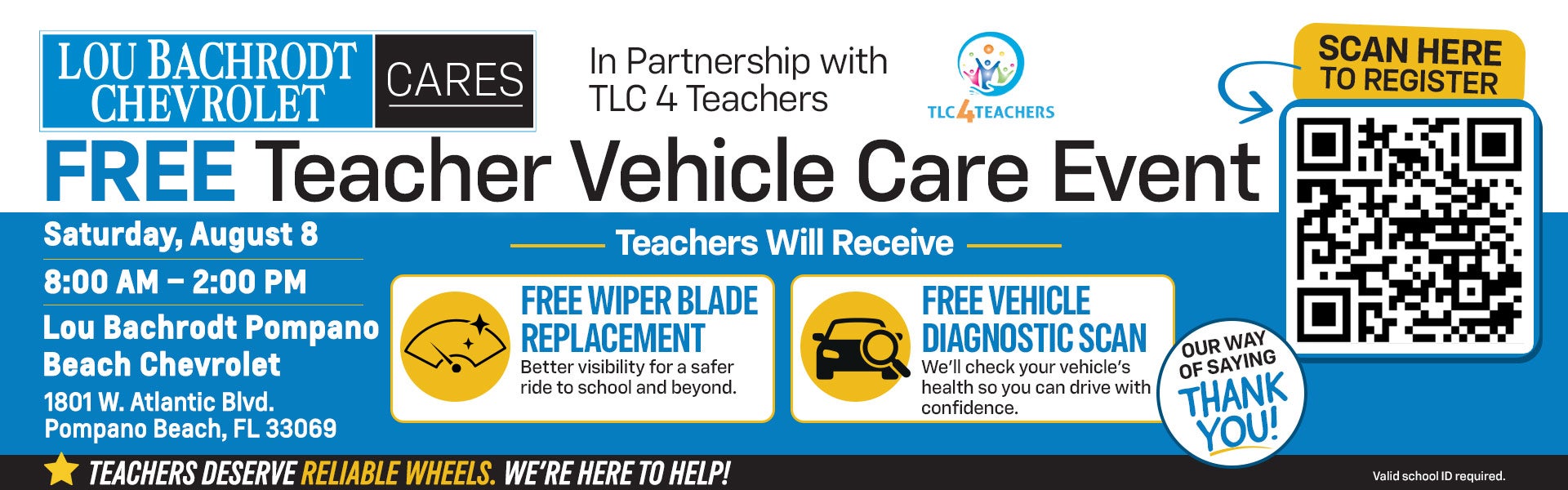 Free Teacher Vehicle Care Event